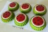 Karpuz Şeklinde Mini Tart Kekler