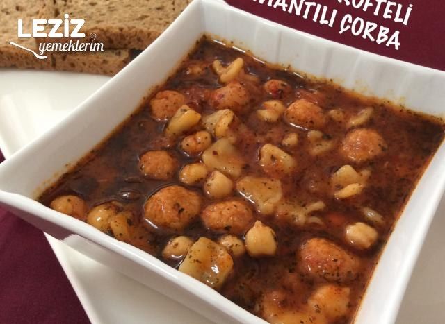 Bulgur Köfteli Mantılı Çorba