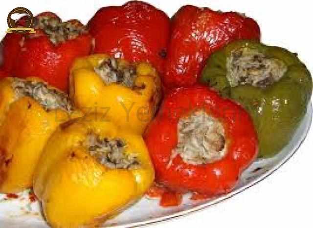 Renkli Zeytinyağlı Biber Dolması