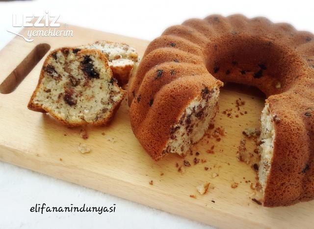 Cevizli Damla Çikolatalı Kek
