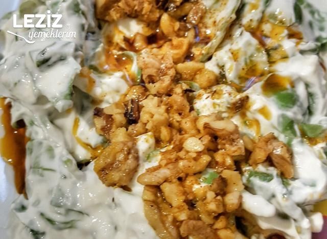 Cevizli Yoğurtlu Semizotu Salatası