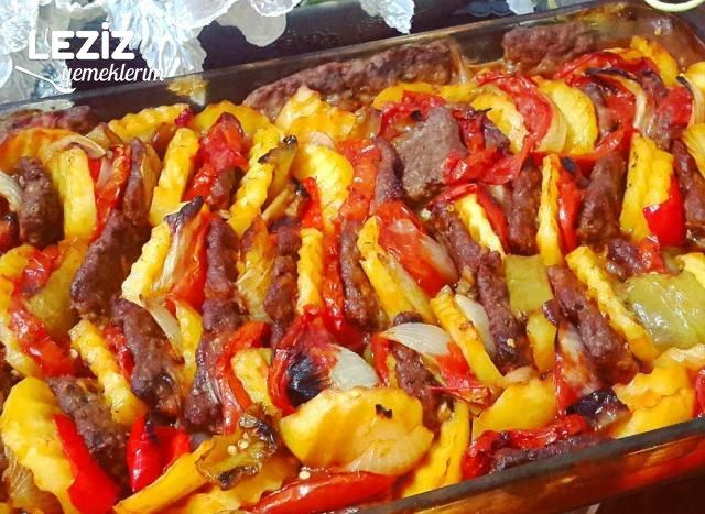 Fırında Köfteli Patates Dizmesi