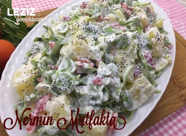Patatesli Semizotu Salatası (Çok Lezzetli)