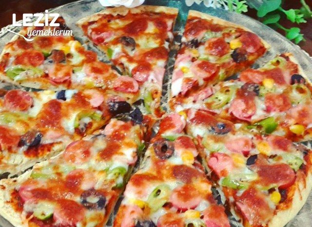Çok Pratik Bazlamadan Pizza