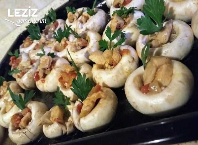 Fırında Tavuk Soteli Mantar Çanakları