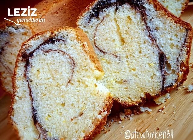 Bol Limonlu Ve Kakao Çizgili Kek (Pofuduk Kek)