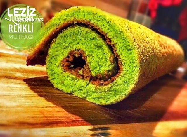 Tam Ölçü Ispanaklı Rulo Pasta Pandispanyası