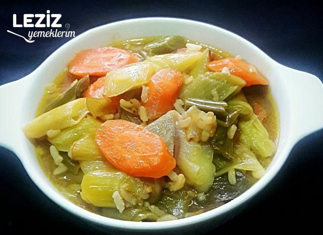 Zeytinyağlı Portakallı Pırasa