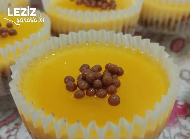 Muffin Kalıbında Mandalinalı Cheesecake