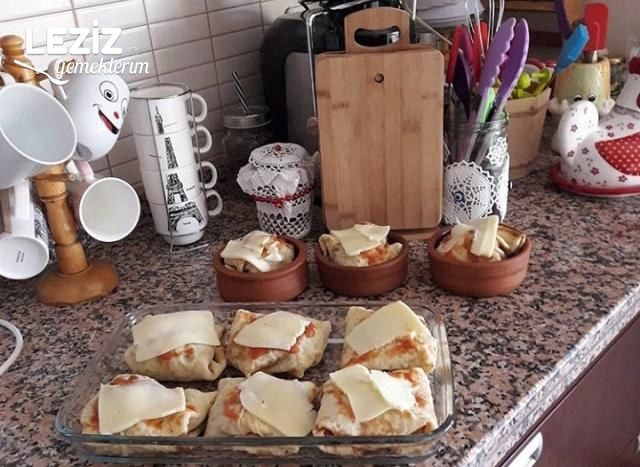 Patlıcanlı Tavuklu Krep