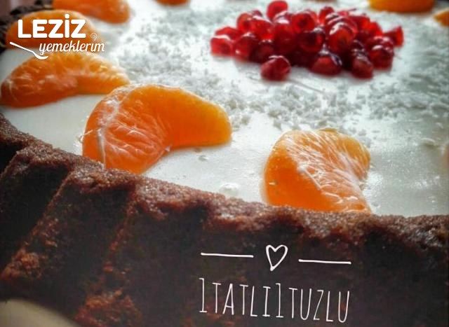 Tart Kalıbında Muhallebili Kek