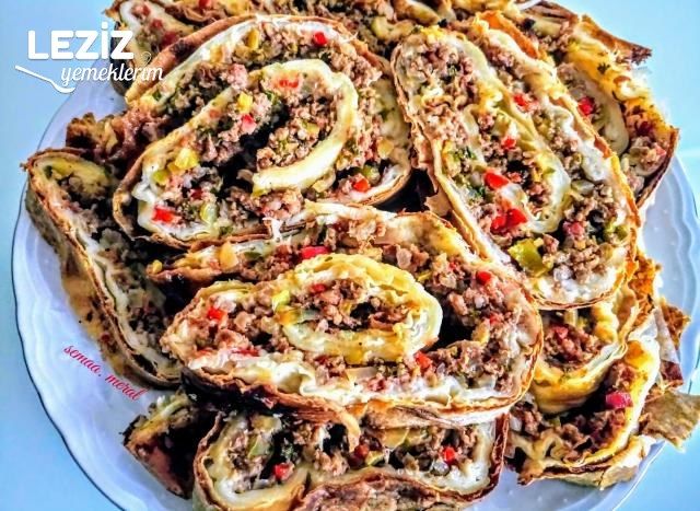 Lahmacun Böreği Yapılışı