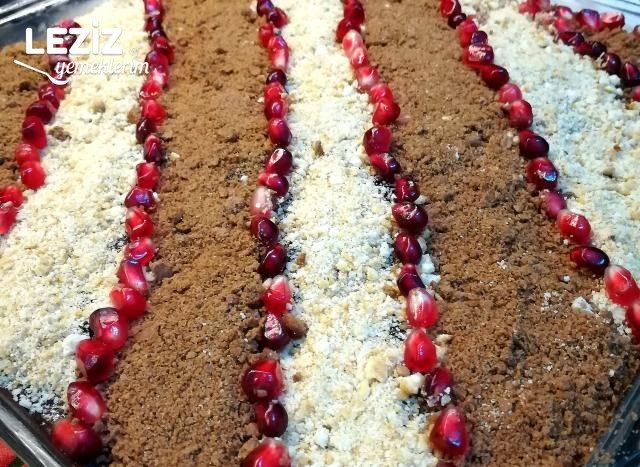 İki Renkli Kumlu Pasta