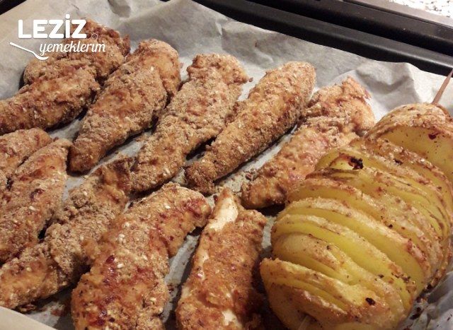 Fırında Soslu Parmak Tavuk