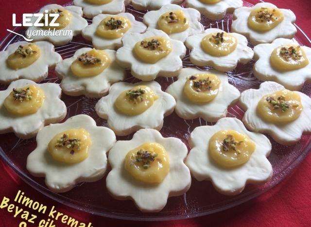 Limon Kremalı Beyaz Çikolatalı Sable