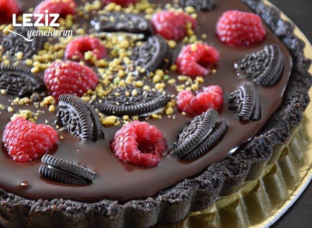 Oreo Ve Frambuazlı Pişirilmeyen Tart