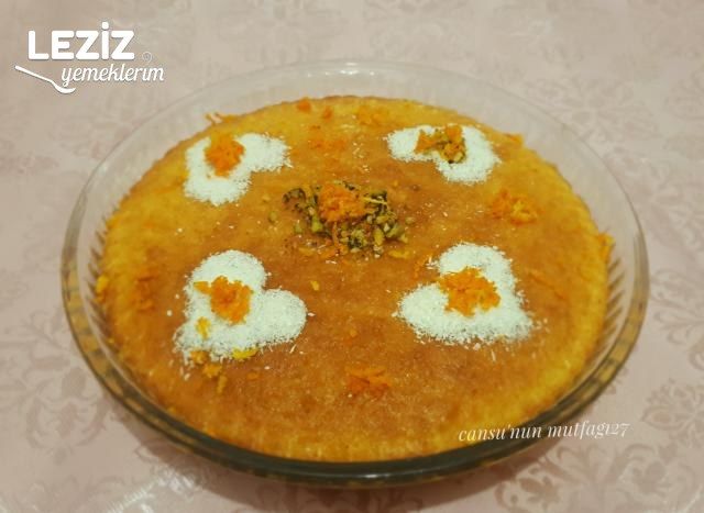 Portakal Soslu Yağsız Islak Kek