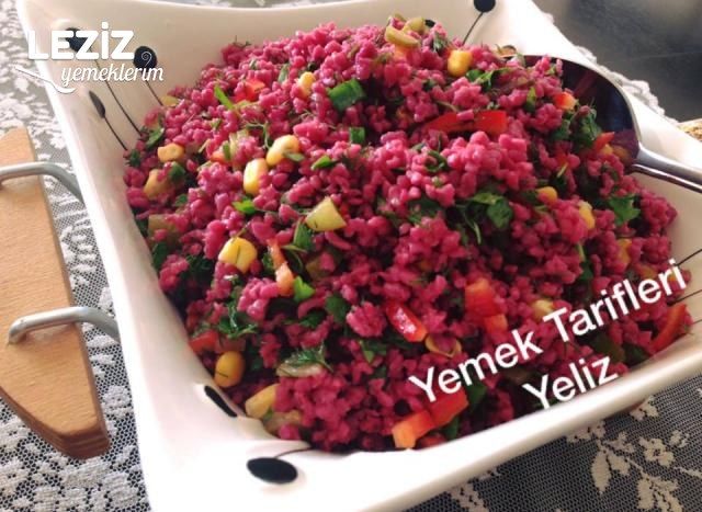Şalgam Suyu İle Bulgur Salatası