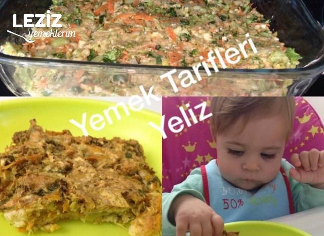 Bebekler İçin Fırında Karışık Mücver