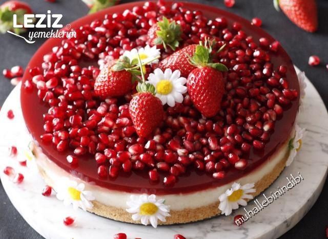 Nar Soslu Yalancı Cheesecake