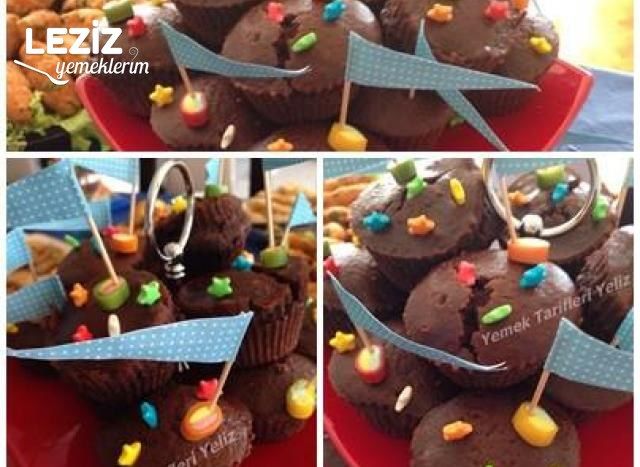 Kakaolu Damla Çikolatalı Muffinler