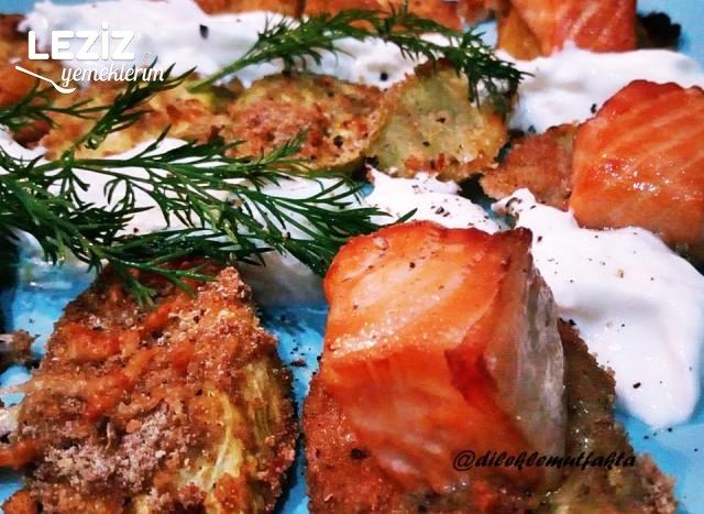 Fırında Sebzeli Somon