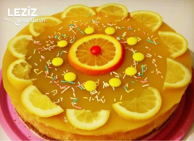 Portakallı Limonlu Cheesecake