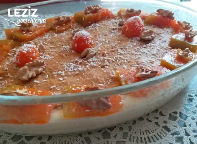 Kremalı Bisküvili Kabak Tatlısı