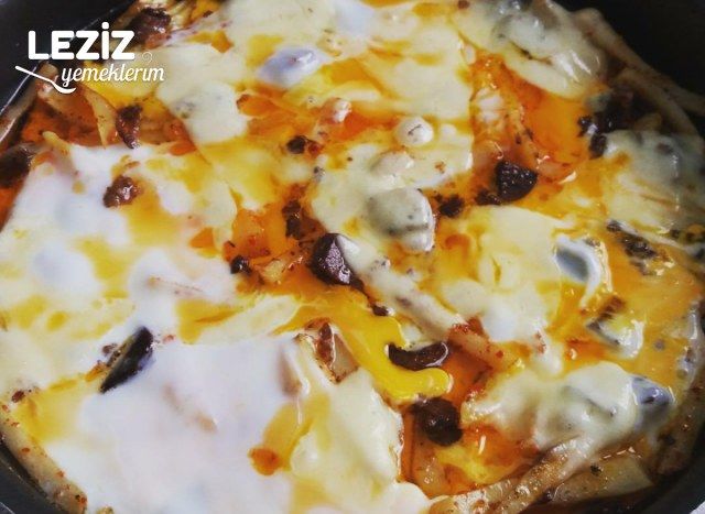 Fırında Kavurmalı Yumurtalı Patates Kızartması