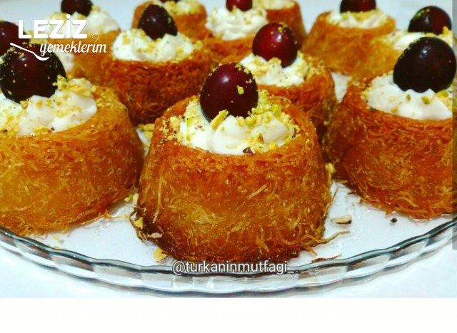 Porsiyonluk Kremalı Kadayıf Tatlısı