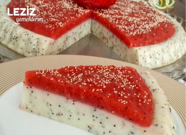 Çilekli Damla Sakızlı Muhallebi