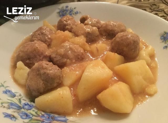 Patatesli Sulu Köfte Yapımı