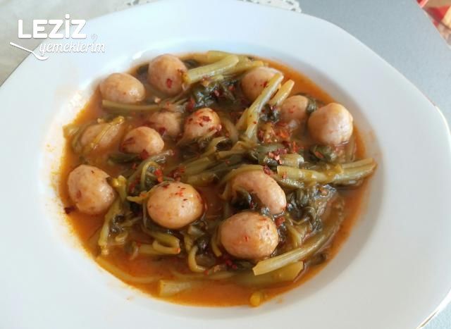 Bulgur Köfteli Semizotu Yemeği