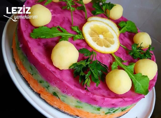 3 Renkli Patates Salatası