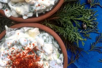 Patetesli Yoğurtlu Semizotu Salatası